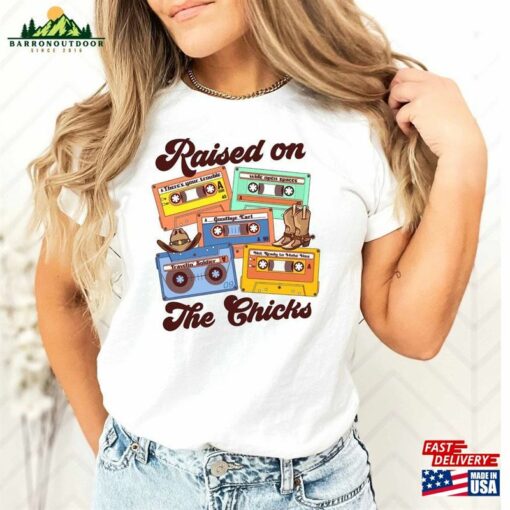 Country Music Shirt The Chicks World Tour 2023 90’S Raised On Cassette Tape Dixie Gift T-Shirt Classic