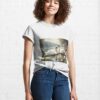 Couple Of Swans In Lake Landscape View Classic T-Shirt Sweatshirt