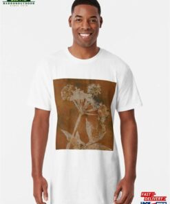 Cow Parsley Autumn Russet Orange Brown Long T-Shirt Unisex Classic
