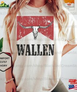 Cow Skull Shirt Wallen Comfort Colors Western Hoodie Sweatshirt