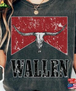Cow Skull Shirt Wallen Comfort Colors Western Hoodie Sweatshirt
