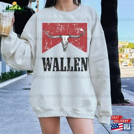 Cow Skull Shirt Wallen Comfort Colors Western Hoodie Sweatshirt