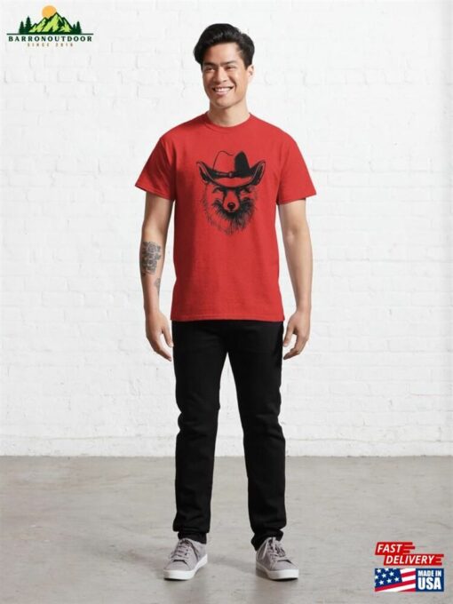 Cowboy Fox Head Classic T-Shirt Unisex