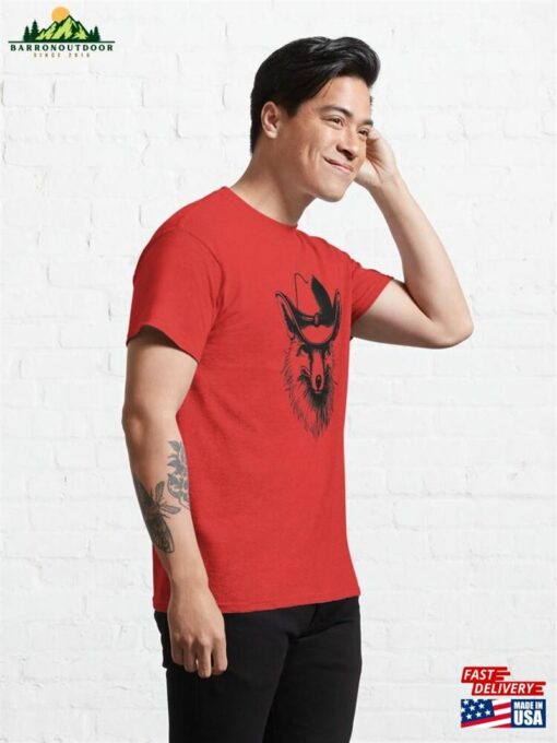 Cowboy Fox Head Classic T-Shirt Unisex