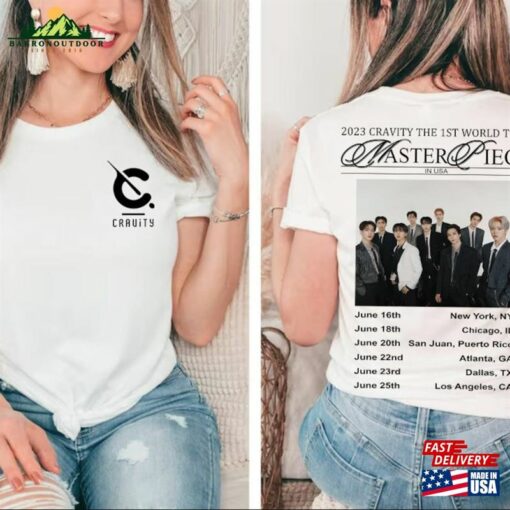 Cravity Masterpiece 1St World Tour 2023 T-Shirt 5Th Album Shirt Kpop Classic Hoodie