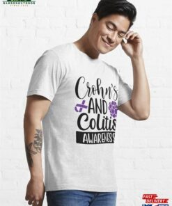 Crohns And Colitis Awareness Essential T Shirt Unisex Hoodie 3