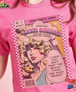 Cruel Summer Lover T Shirt Retro Comics Cartoon Graphic Taylor Swift Eras Outfit Unisex Hoodie 2