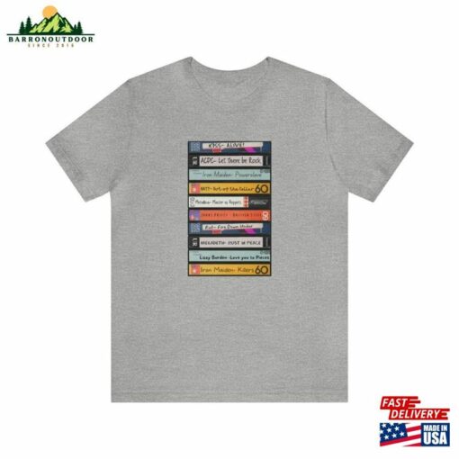 Custom 80S And 90’S Cassette Tape T-Shirt Personalized Vintage Band Unisex