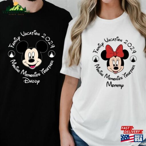 Custom Disney Family Vacation 2024 Shirt Trip Tee Personalized Group Sweatshirt Hoodie