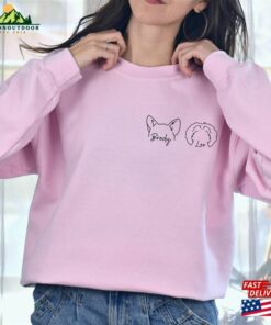 Custom Dog Ears Sweatshirt Personalized Name Shirt Breeds Unisex T Shirt 1