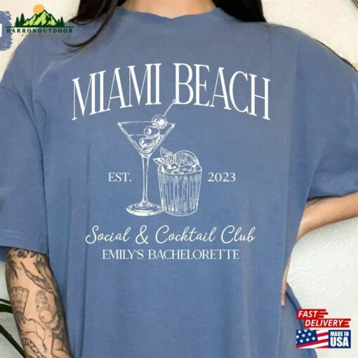 Custom Location Bachelorette Party Shirt Beach Bach Trip Vegas Tour Classic Sweatshirt