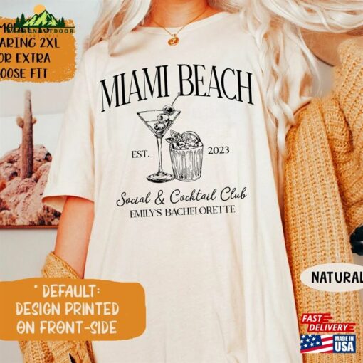 Custom Location Bachelorette Party Shirt Beach Bach Trip Vegas Tour Classic Sweatshirt