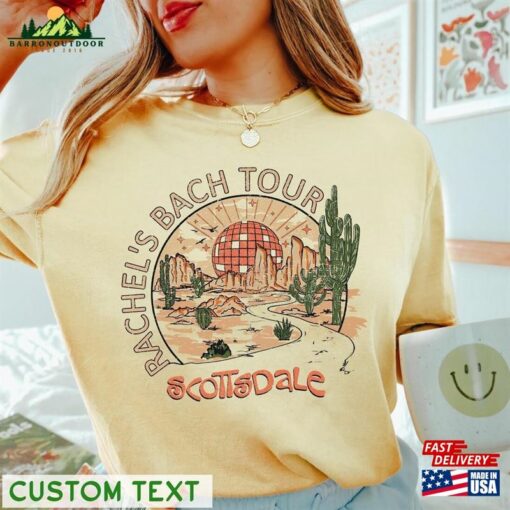 Custom Location Bachelorette Party Shirt Disco Bach Tour Scottsdale Shirts Sweatshirt Classic