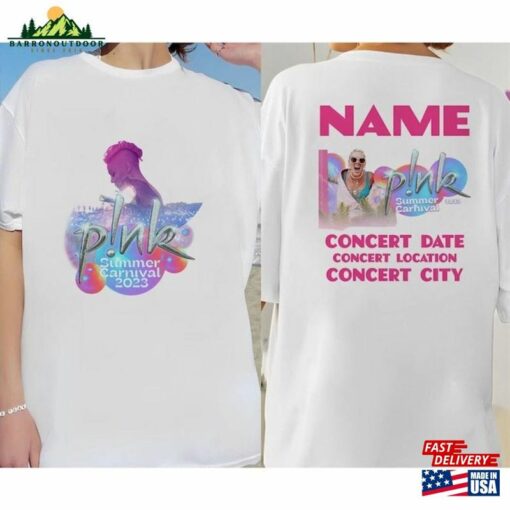 Custom P!Nk Summer Carnival T-Shirt Vintage Pink Singer Shirt 2023 Tour Gift Hoodie Sweatshirt