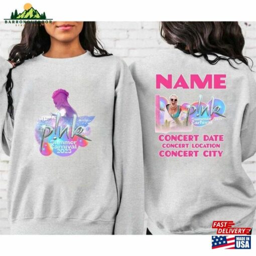 Custom P!Nk Summer Carnival T-Shirt Vintage Pink Singer Shirt 2023 Tour Gift Hoodie Sweatshirt