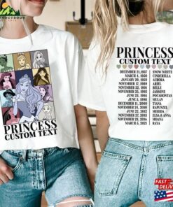 Custom Princess Shirt Two Sided Tour Tee Hoodie T Shirt 1