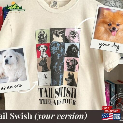 Custom Taylor Swift Eras Tour Dog Themed Unisex T-Shirt Comfort Colors