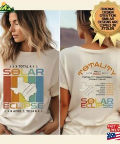Custom Total Solar Eclipse April 2024 Shirt Texas 4 8 24 T Shirt Group Tee Hoodie Unisex 1