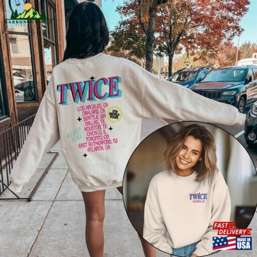 Custom Twice 5Th World Tour Ready To Be Sweatshirt 2023 Hoodie Jihyo Classic