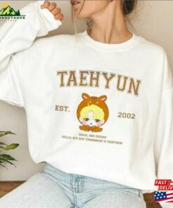Custom Txt Kpop Shirt Cute Animal Character Tomorrow X Together Chibi Yeonjun Soobin Beomgyu Taehyun Huening Kai Unisex Classic 1