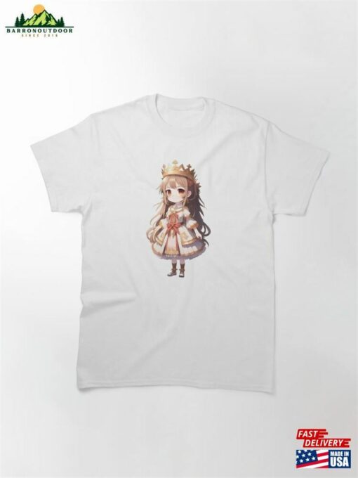 Cute Anime Chibi Royal Princess Classic T-Shirt