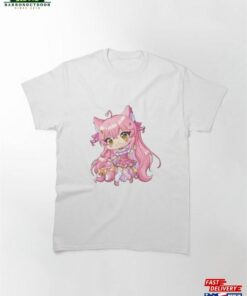 Cute Anime Girl Classic T-Shirt Unisex 1 Cute Anime Girl Classic T Shirt Unisex 2