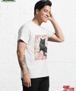 Cute Black British Shorthair Cat Pattern Classic T Shirt Sweatshirt Hoodie 4