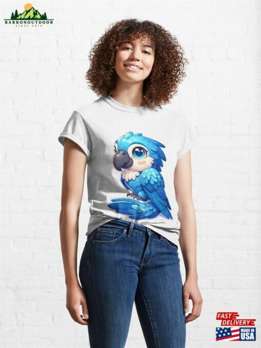 Cute Blue Macaw Classic T-Shirt Hoodie Sweatshirt