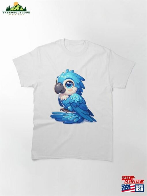 Cute Blue Macaw Classic T-Shirt Hoodie Sweatshirt