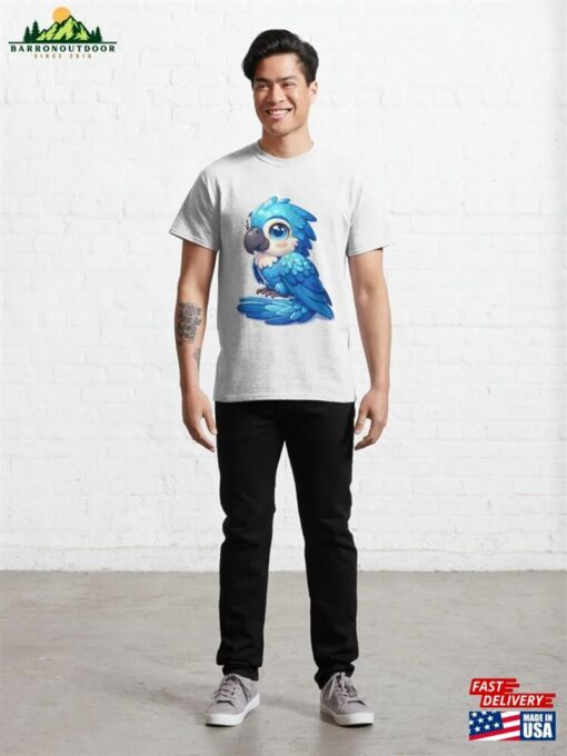 Cute Blue Macaw Classic T-Shirt Hoodie Sweatshirt