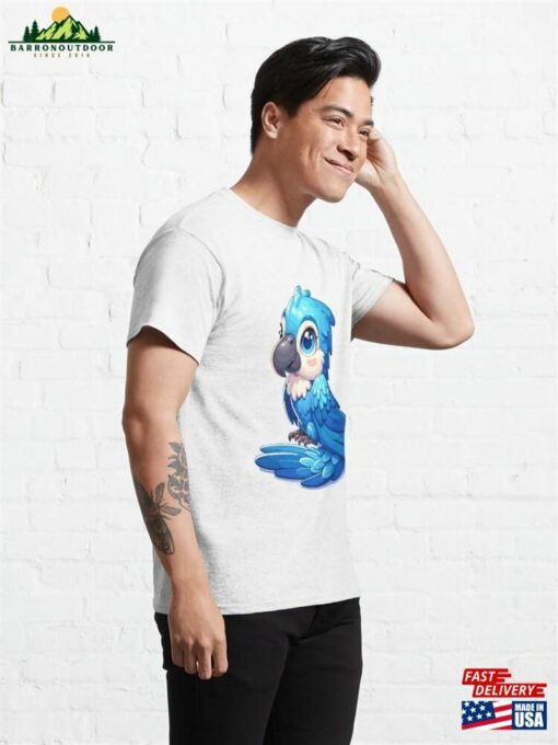 Cute Blue Macaw Classic T-Shirt Hoodie Sweatshirt