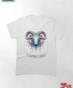 Cute Capricorn Zodiac Retro Sign From Chart On Whitebackground Classic T-Shirt Sweatshirt