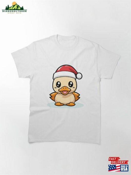 Cute Christmas Duck Classic T-Shirt Unisex