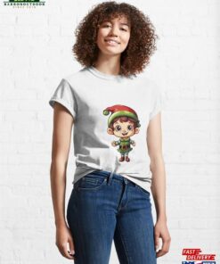 Cute Christmas Elf Classic T Shirt Sweatshirt 1
