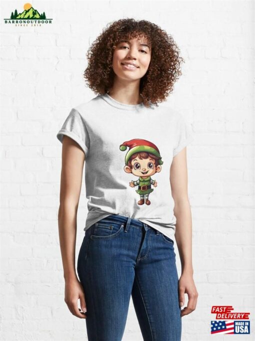 Cute Christmas Elf Classic T-Shirt Sweatshirt