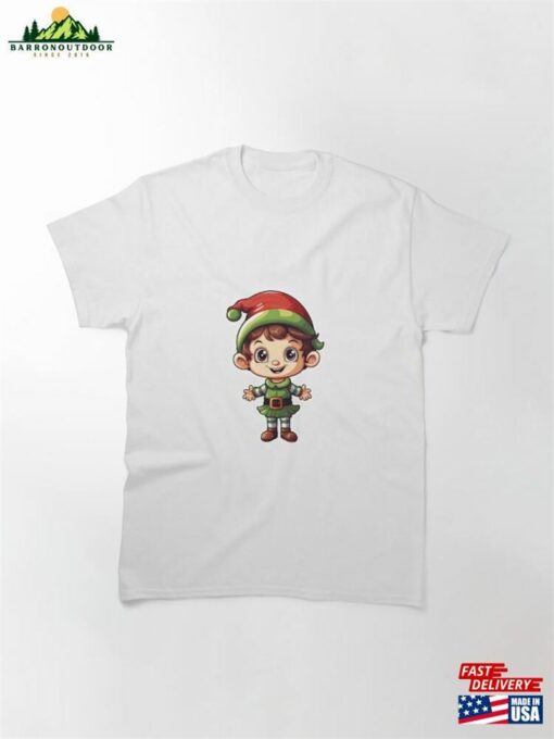 Cute Christmas Elf Classic T-Shirt Sweatshirt