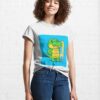 Cute Crocodile Surfing Cartoon Vector Icon Illustration Classic T-Shirt Hoodie