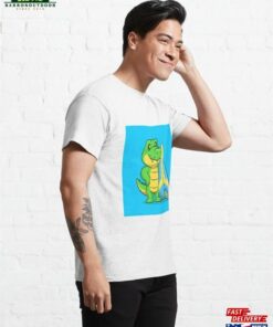 Cute Crocodile Surfing Cartoon Vector Icon Illustration Classic T Shirt Hoodie 4