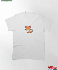 Cute Fox Cartoon Classic T-Shirt Hoodie 1 Cute Fox Cartoon Classic T Shirt Hoodie 2