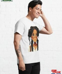 Cute Girl In Glasses Classic T Shirt Hoodie Unisex 4