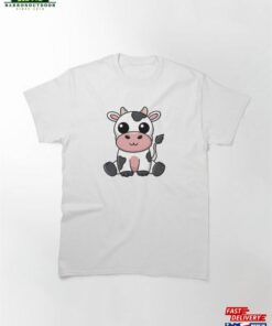 Cute Kawaii Cow Classic T-Shirt Unisex 1 Cute Kawaii Cow Classic T Shirt Unisex 2