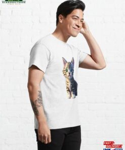 Cute Kitten Stickers Classic T Shirt 4