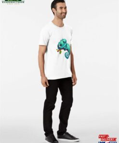 Cute Lazy Chameleon Illustration Premium T-Shirt Unisex Classic 2 Cute Lazy Chameleon Illustration Premium T Shirt Unisex Classic 3