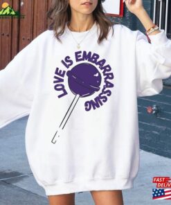 Cute Love Is Embarrassing Olivia Rodrigo Lollipop Shirt Guts Merch Tour 2024 T Shirt Classic 4