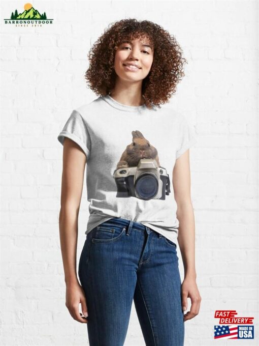 Cute Netherland Dwarf Rabbit Holding Camera Focus To Something Classic T-Shirt Sweatshirt Hoodie