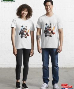 Cute Panda In A Cartoon Character Essential T Shirt Sweatshirt Unisex 1