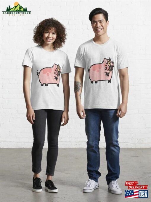 Cute Piggy Cartoon Essential T-Shirt Unisex