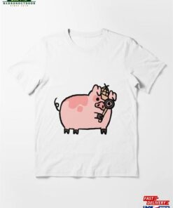 Cute Piggy Cartoon Essential T Shirt Unisex 2