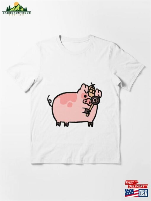 Cute Piggy Cartoon Essential T-Shirt Unisex