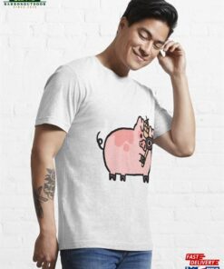 Cute Piggy Cartoon Essential T Shirt Unisex 3